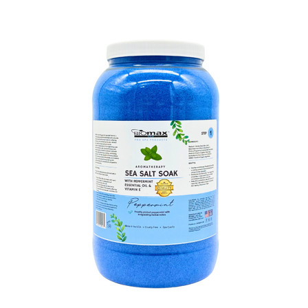 Aromatherapy Sea Salt Soak: Peppermint (1 Gal)